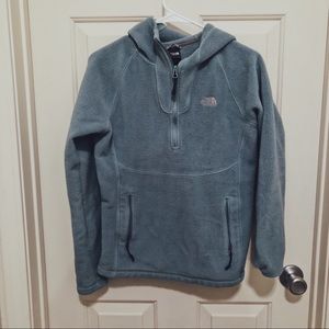The North Face Green/Blue Half-Zip Fleece